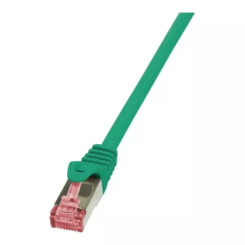 LogiLink PrimeLine CAT 6 S/FTP Patchkabel, 0,25 m, Grün, LSZH, Snagless, 10 Gbit/s