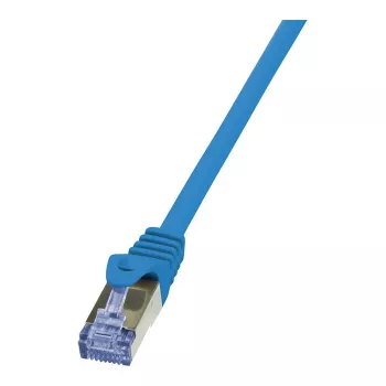 LogiLink PrimeLine Cat.6A S/FTP Patchkabel, 0,25 m, Blau