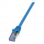LogiLink PrimeLine Cat.6A S/FTP Patchkabel, 0,25 m, Blau