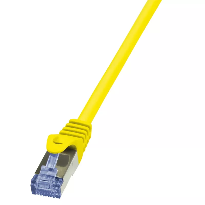 LogiLink PrimeLine Cat.6A S/FTP Patchkabel, 0,25 m, Gelb