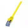 LogiLink PrimeLine Cat.6A S/FTP Patchkabel, 0,25 m, Gelb