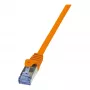 LogiLink PrimeLine Cat.6A S/FTP Patchkabel, RJ45, 0,5 m, Orange, LSZH, 10 Gbit/s