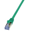 LogiLink PrimeLine Cat6a 10G S/FTP PIMF RJ45 Patchkabel 0,5 m Grün LSZH (CQ3025S)