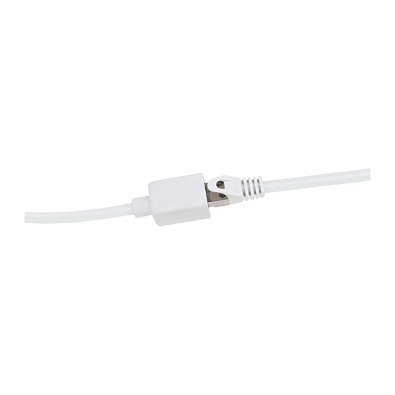 LogiLink Professional CAT 6a S/FTP Patch-Verlängerungskabel, RJ-45 Stecker auf Buchse, 1 m, Weiß, LSZH, Snagless