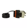 LogiLink Professional Cat.6A STP Keystone Jack RJ45, IP68 Industrial Outdoor, Werkzeugfrei, Zinkdruckguss, Schwarz
