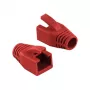 LogiLink Professional Modular RJ45 Plug Cable Boot 8 mm Rot – 50 Stück