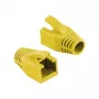 Logilink RJ45 Modular Plug Cable Boot 8mm Gelb – Snagless Strain Relief Boot (50 Stück)