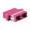 LogiLink SC Duplex OM4 Multimode Glasfaser-Adapter mit Flansch, Violett