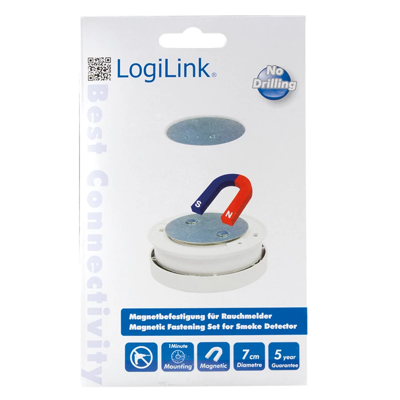 LogiLink SC0005 Magnetischer Rauchmelder-Befestigungssatz
