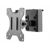 LOGILINK Slatwall Schwenkbare Monitorhalterung, 13-27 Zoll, VESA 75/100, 8 kg, Schwarz