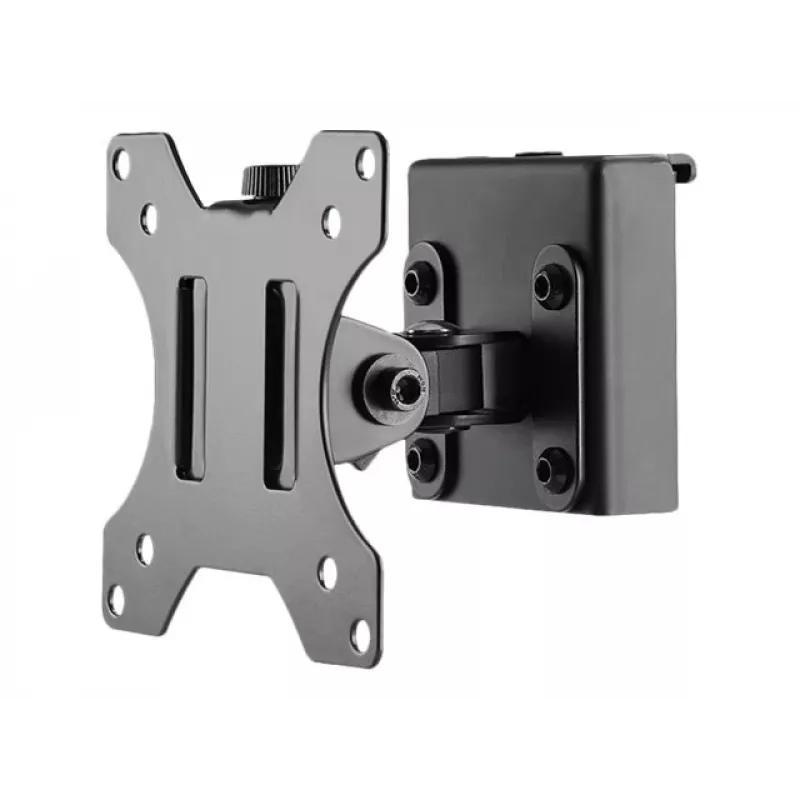 LOGILINK Slatwall Schwenkbare Monitorhalterung, 13-27 Zoll, VESA 75/100, 8 kg, Schwarz