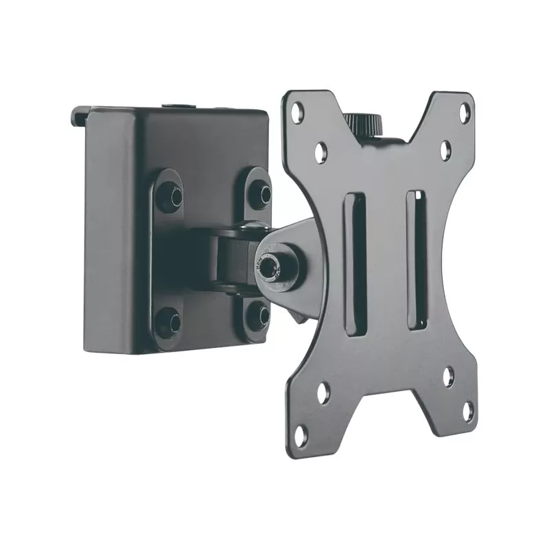 LOGILINK Slatwall Schwenkbare Monitorhalterung, 13-27 Zoll, VESA 75/100, 8 kg, Schwarz