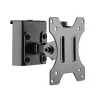 LOGILINK Slatwall Schwenkbare Monitorhalterung, 13-27 Zoll, VESA 75/100, 8 kg, Schwarz