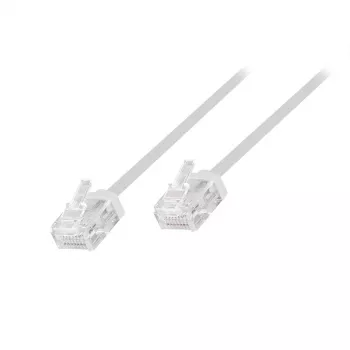 LogiLink Slim High-Flex Cat.6A U/UTP Patchkabel, 0,5 m, Weiß, 10er-Pack (CQ3021U)