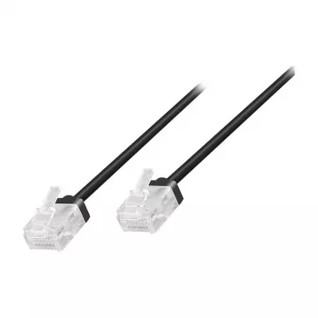 LogiLink Slim High-Flex Cat.6A U/UTP Patchkabel, 10m, Schwarz