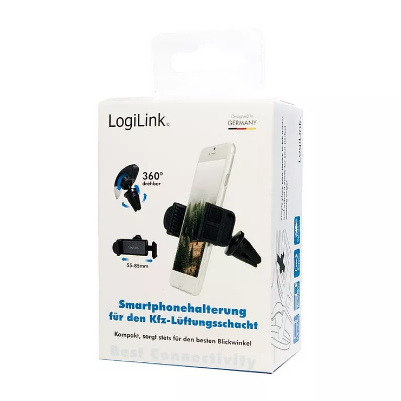LogiLink Smartphone-Lüftungshalterung fürs Auto, klein