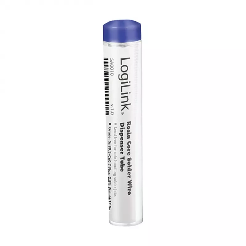 LogiLink Lötdraht, bleifrei, Sn99.3Cu0.7, 1 mm, 12,5 g Spenderbox
