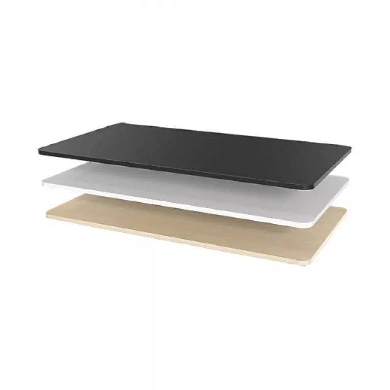 LogiLink Tischplatte, 3-teilig unterteilt, 1200x600 mm, Naturholz