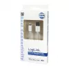 Logilink UA0199 Lightning-Kabel, MFI-zertifiziert, USB-A auf Lightning 8-Pin, Weiß, 1m (Schnellladen & Synchronisieren)