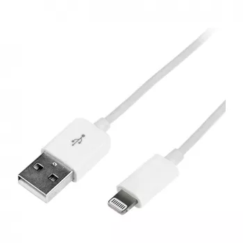 Logilink UA0199 Lightning-Kabel, MFI-zertifiziert, USB-A auf Lightning 8-Pin, Weiß, 1m (Schnellladen & Synchronisieren)