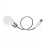 Logilink UA0220 USB LED Desktop Light mit Schwanenhals, weißes Licht, schwarz