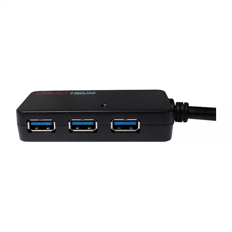 LOGILINK UA0262 USB 3.0 Active Extension Cable, USB-A Male to 4x USB-A Female, 10m, Black
