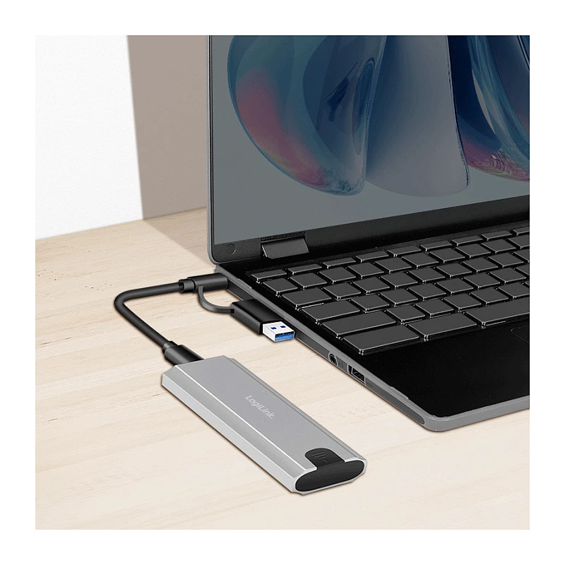 LogiLink UA0439 USB 3.2 Gen 2 SSD-Gehäuse USB-C auf PCIe NVMe