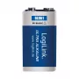 LogiLink Ultra Power Alkaline 9V Batterie, 1er-Pack Blister