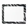 LogiLink Ultraflaches Mauspad mit integriertem Bilderrahmen, Zebra-Design, rutschfeste Gummibasis, 2 mm, 10 x 15 cm Foto, Schwarz/Weiß