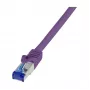 LogiLink Ultraflex Cat.6A S/FTP Patchkabel RJ-45 (M/M) – Violett 5 m – C6A079S