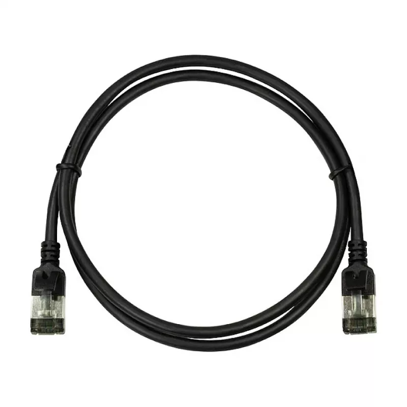 LogiLink Ultraflex SlimLine Cat6a S/FTP Patchkabel, 2m, Schwarz (CQ9053S)
