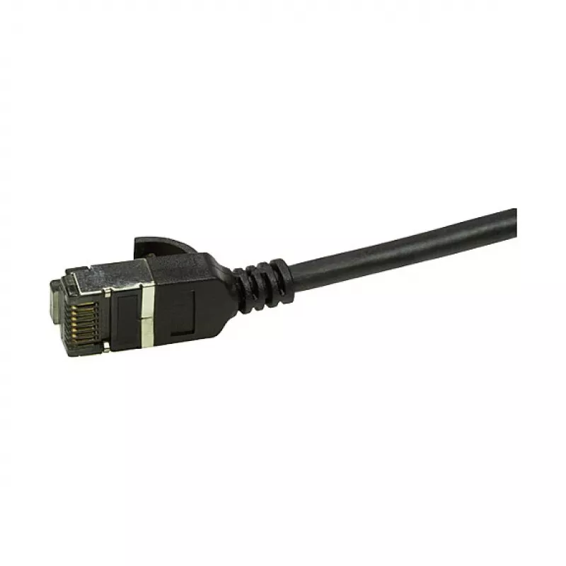 LogiLink Ultraflex SlimLine Cat6a S/FTP Patchkabel, 2m, Schwarz (CQ9053S)