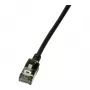 LogiLink Ultraflex SlimLine Cat6a S/FTP Patchkabel, 2m, Schwarz (CQ9053S)
