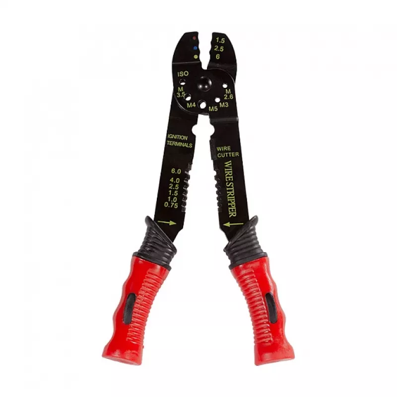 LOGILINK Universelle Crimpzange für isolierte Kabelschuhe mit Crimp-Sortiment