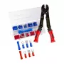 LOGILINK Universelle Crimpzange für isolierte Kabelschuhe mit Crimp-Sortiment