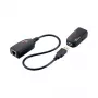 LOGILINK USB 2.0 Cat.5 Extender, 50 m, Pigtail, Schwarz