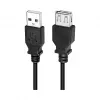 LogiLink CU0011B USB 2.0 Verlängerungskabel, USB-A Stecker auf USB-A Buchse, Schwarz, 3 m