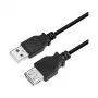 LogiLink CU0011B USB 2.0 Verlängerungskabel, USB-A Stecker auf USB-A Buchse, Schwarz, 3 m