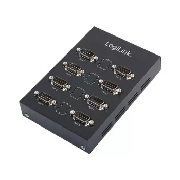 Logilink USB 2.0 auf 8-Port RS232 Seriell-Adapter mit DB9-Stecker und FTDI-Chipsatz