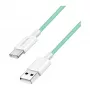 LogiLink USB 2.0 Type-C Kabel, A/M auf C/M, 480 Mbit/s, 60 W, Nylon, Grün, 0,5 m