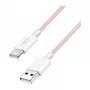 LogiLink USB 2.0 Type-C Kabel, A/M auf C/M, 480 Mbps, 60W, Nylon, Pink, 0,5 m