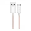LogiLink CU0324 USB 2.0 Type-C Kabel, A/M auf C/M, 480 Mbps, 60W, Nylon, Pink, 1 m