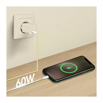LogiLink USB 2.0 Type-C Kabel, C/M auf C/M, 480 Mbps, 60W, Nylon, Gelb, 0,5 m