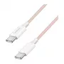 LogiLink USB 2.0 Type-C auf Type-C Kabel, 1m, 60W Power Delivery, Nylon geflochten, Pink