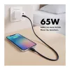 Logilink USB-A/C Charger 65 W GaN, 1x USB-A (QC), 1x USB-C (PD), Weiß