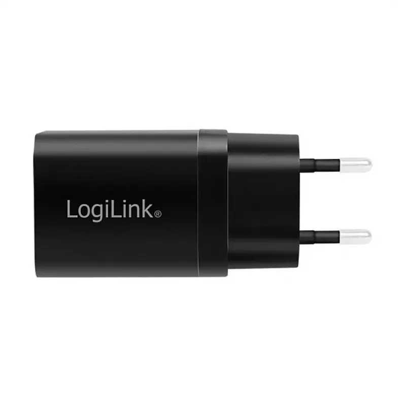Logilink USB-A/C Ladekit, 15 W, je 1x USB-A, 1x USB-C, Schwarz