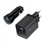 Logilink USB-A/C Ladekit, 15 W, je 1x USB-A, 1x USB-C, Schwarz