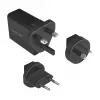 Logilink USB-A Reiseladegerät, 18 W, GaN, 1-Port, 1x USB-A (QC), Schwarz