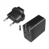 Logilink USB-A Reiseladegerät, 18 W, GaN, 1-Port, 1x USB-A (QC), Schwarz