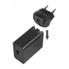 Logilink USB-A Reiseladegerät, 18 W, GaN, 1-Port, 1x USB-A (QC), Schwarz